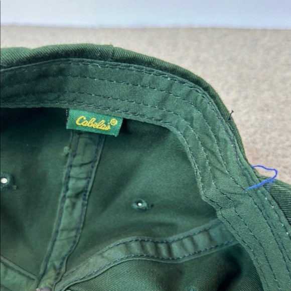 Cabela's Dark Green Cap with Yellow Logo, OSFM - Picture 5 of 7